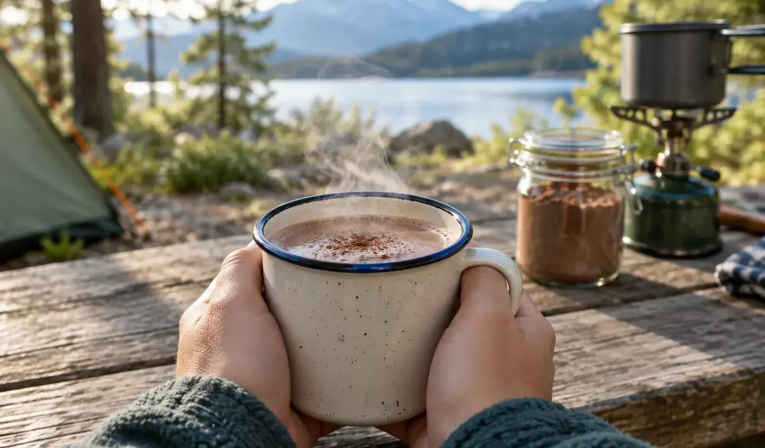 Camp Mocha Instant Latte Mix, Just Add Hot Water