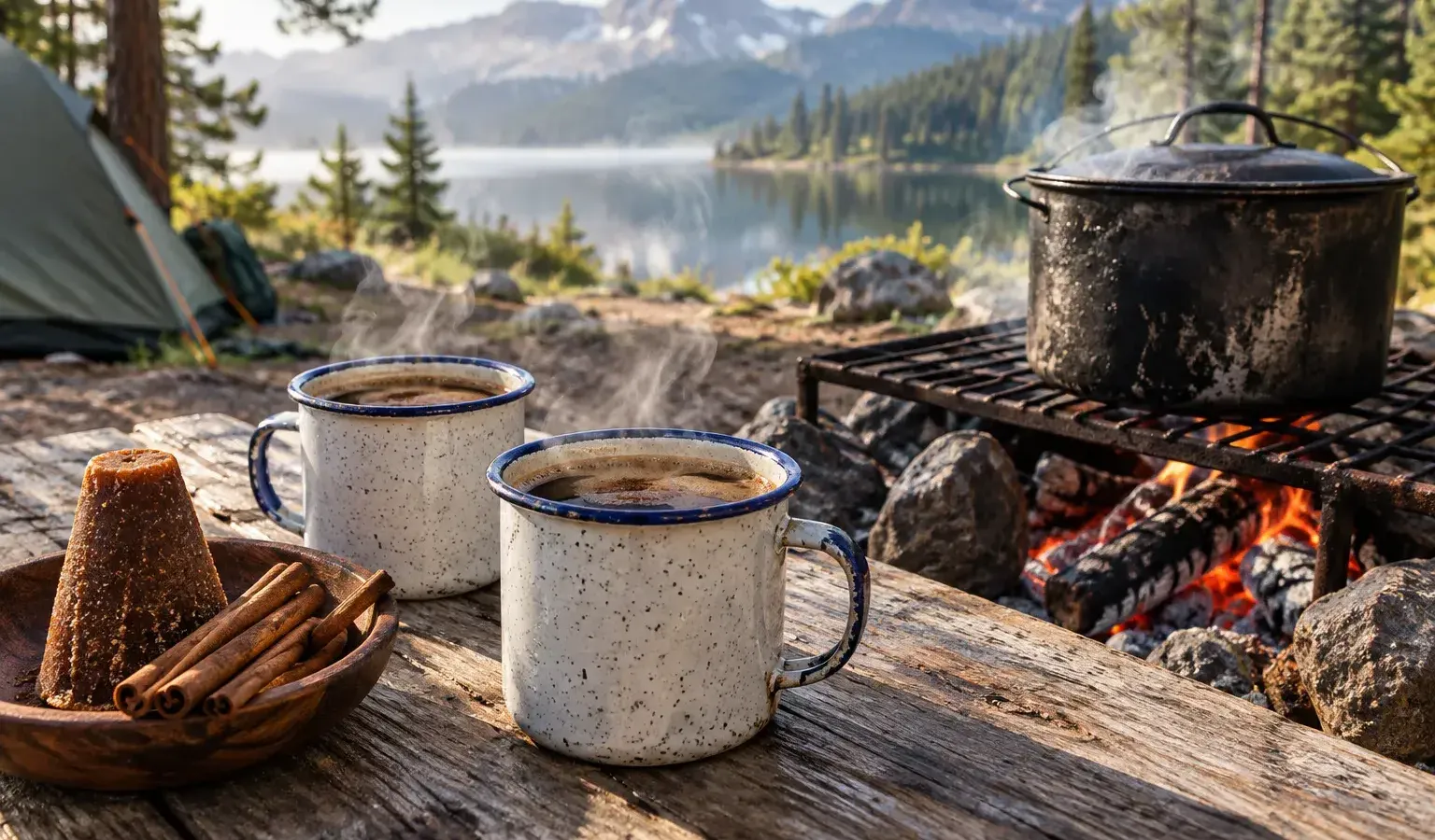 Campfire Café de Olla: Mexican Cinnamon Piloncillo Coffee