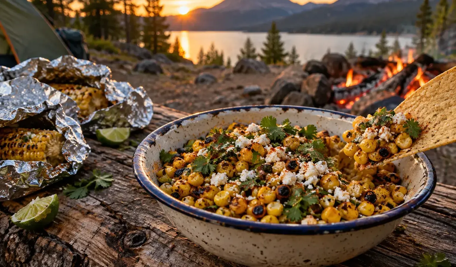 Campfire Foil Packet Esquites (Chili-Lime Street Corn Cups)