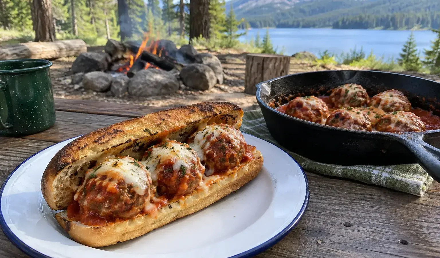 Cast-Iron Cheesy Meatball Subs Kids Can Roll Themselves