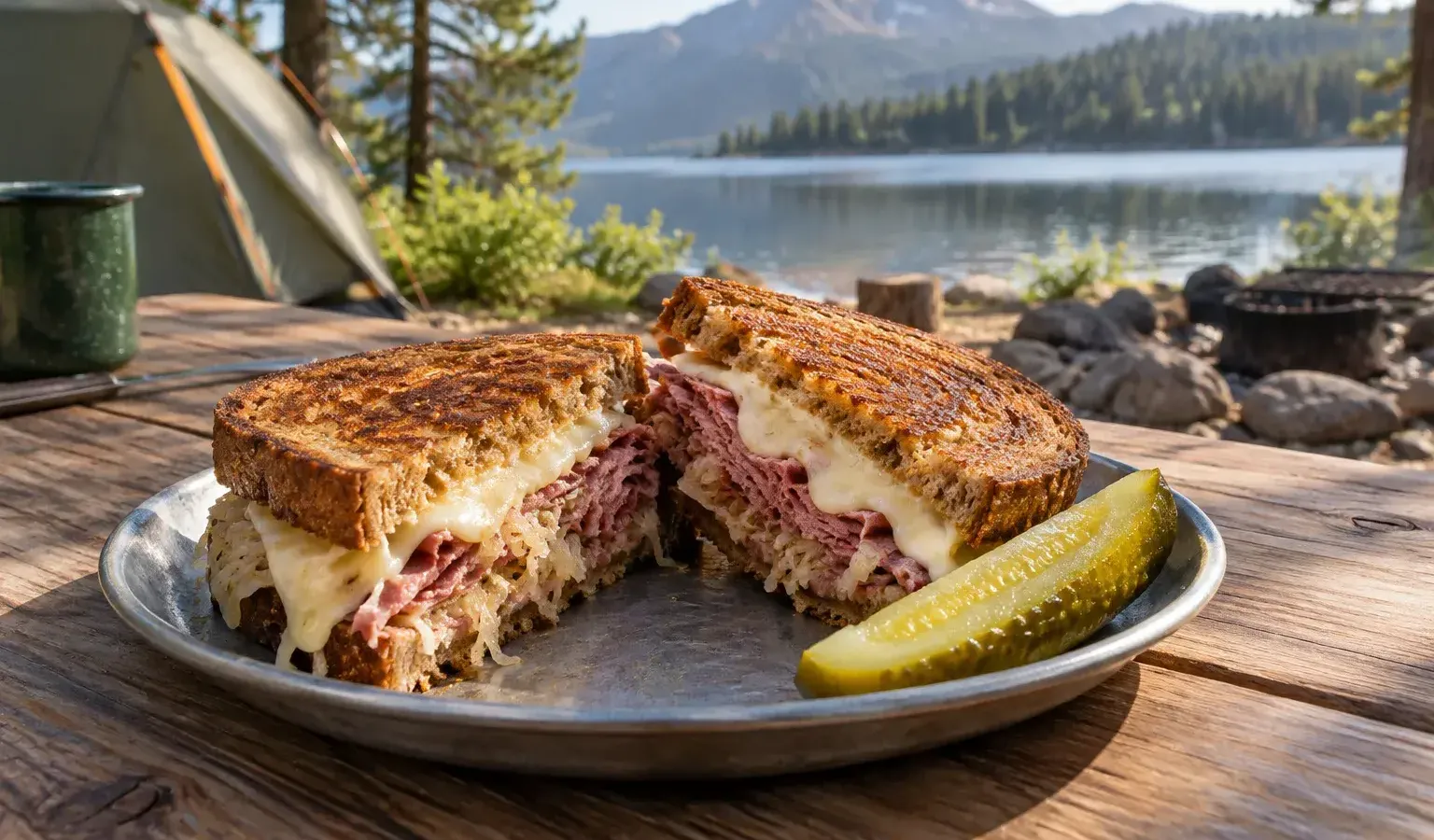 Cast-Iron Reuben Sandwiches with Quick Russian Dressing and Crisp Sauerkraut