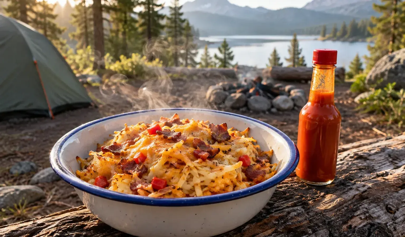 Cheddar Bacon Hash Brown Breakfast Bowls You Rehydrate in One Pot
