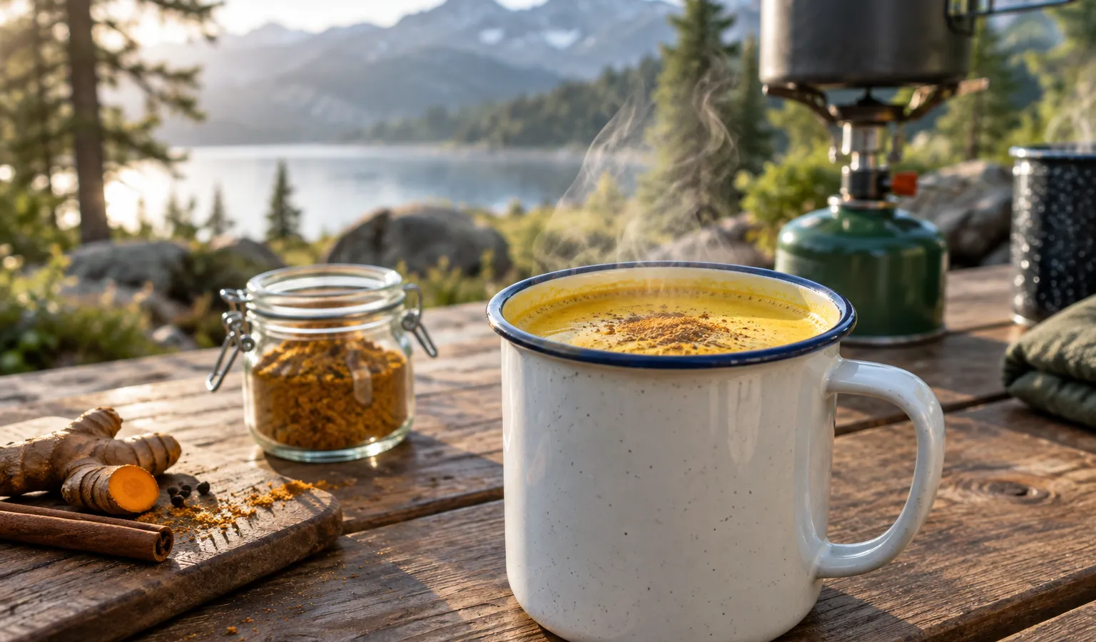 Golden Milk Camp Mix: Turmeric Ginger Latte, Just Add Hot Water