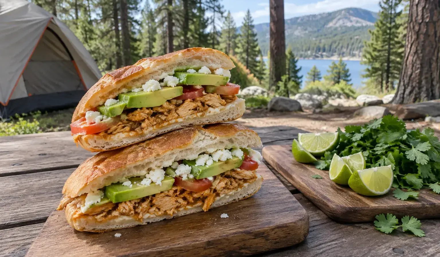 No-Cook Mexican Chicken Tortas with Chipotle Mayo, Black Beans and Avocado