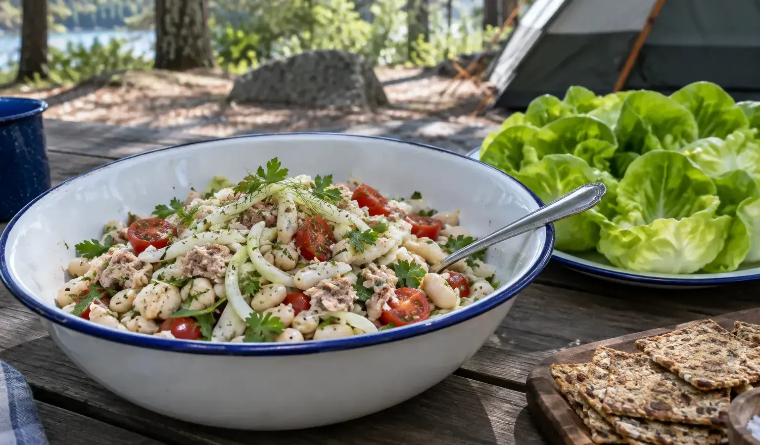 No-Cook Tuna and White Bean Salad with Lemon, Capers and Fennel