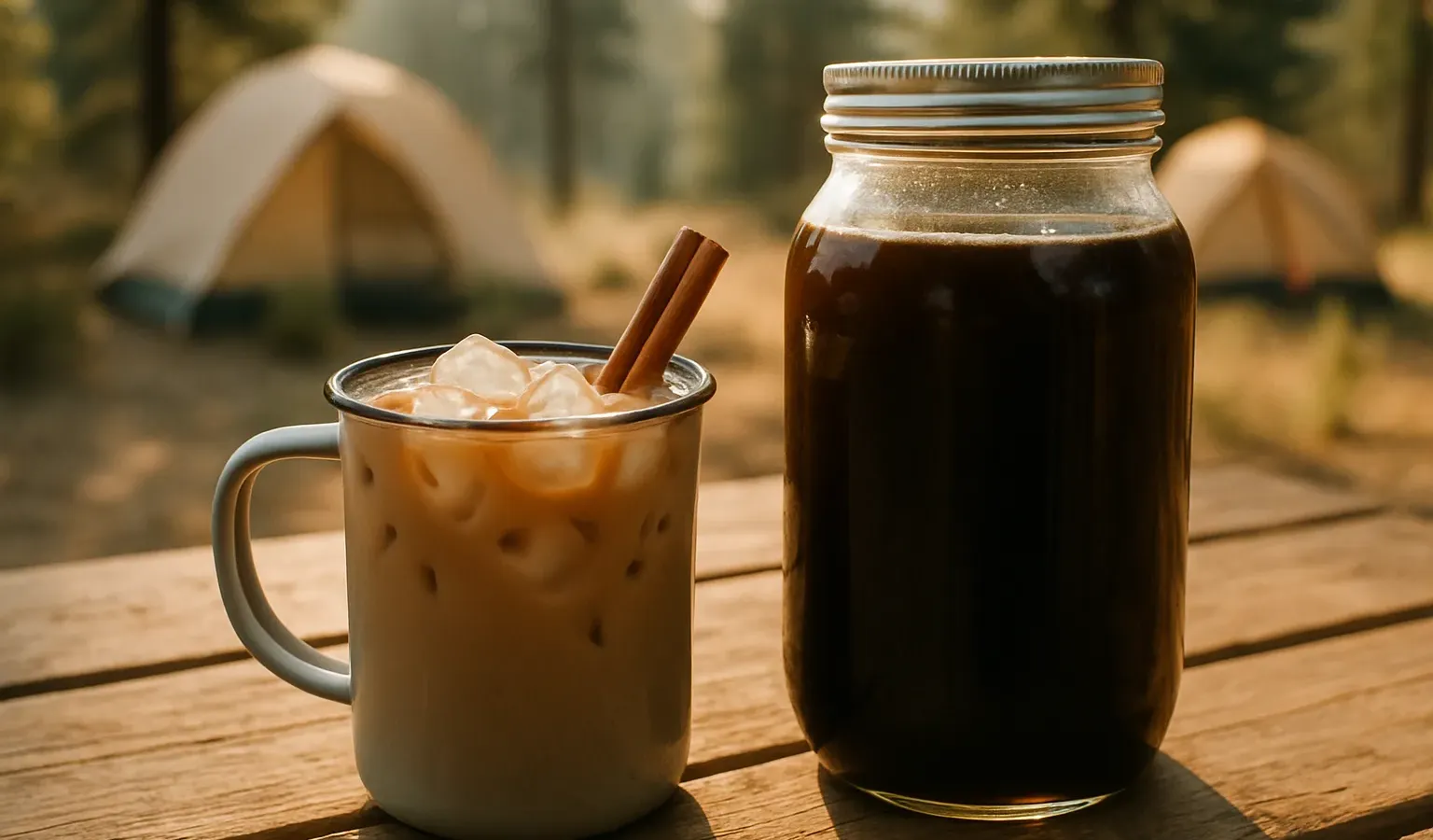 Overnight Cold-Brew Coffee Concentrate with Cinnamon and Vanilla (No-Cook Camp Recipe)