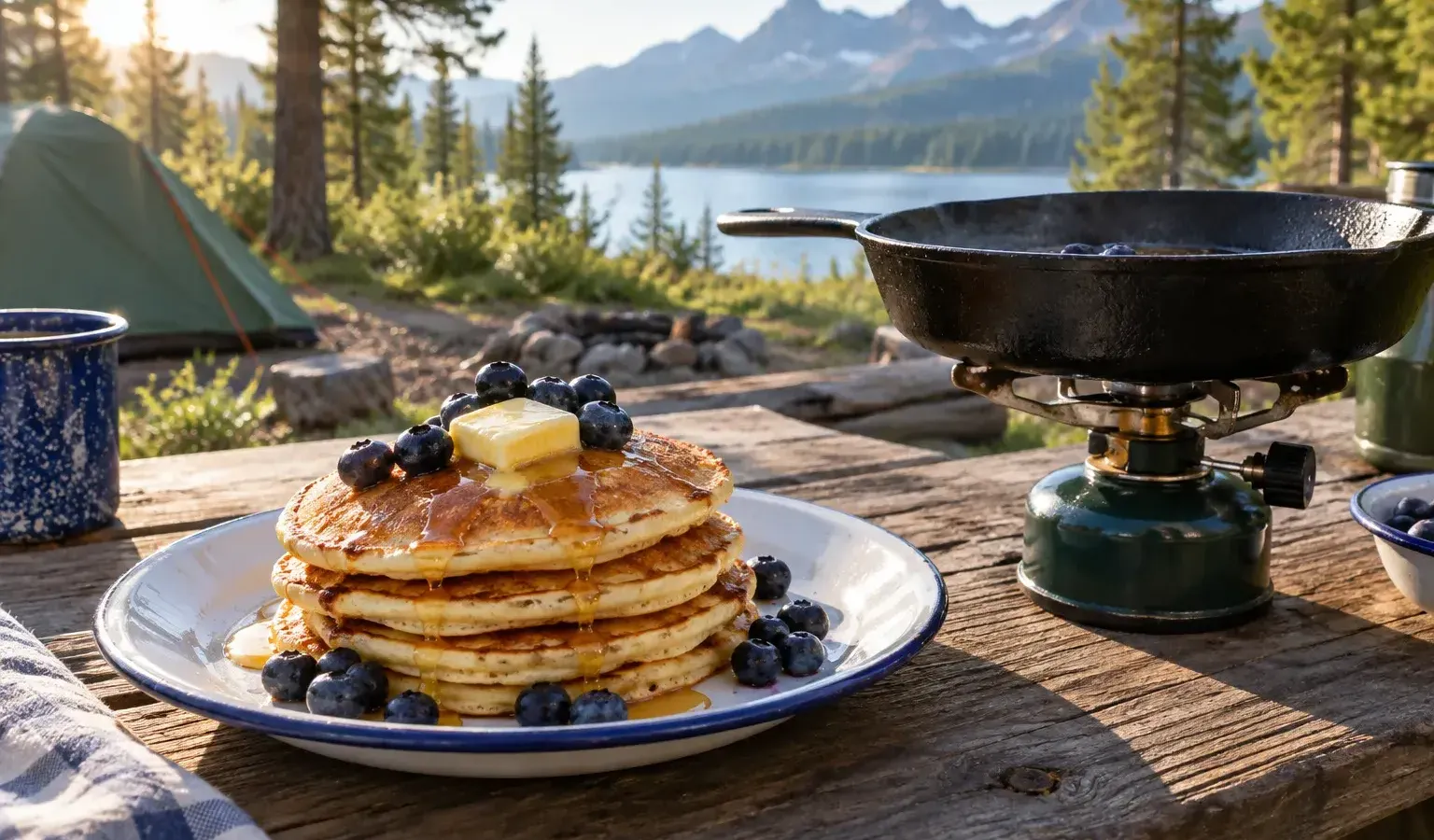 Fluffy Skillet Pancakes from a Make-Ahead Mix